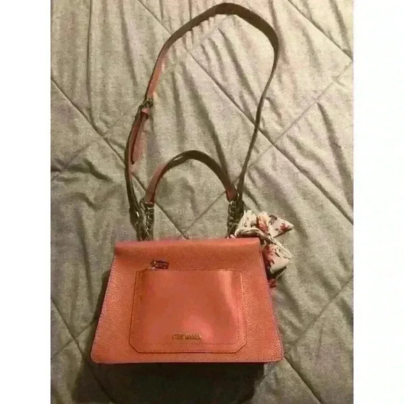 Steve Madden Coral Crossbody Purse‎ Bag With Scarf - Picture 1 of 7